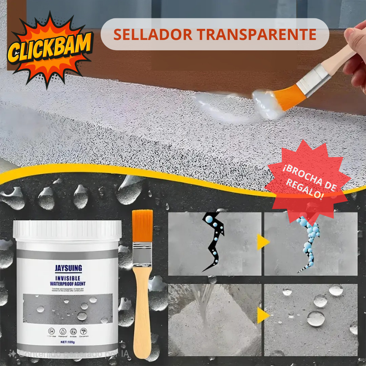 AquaFix® - Sellador Adhesivo Transparente