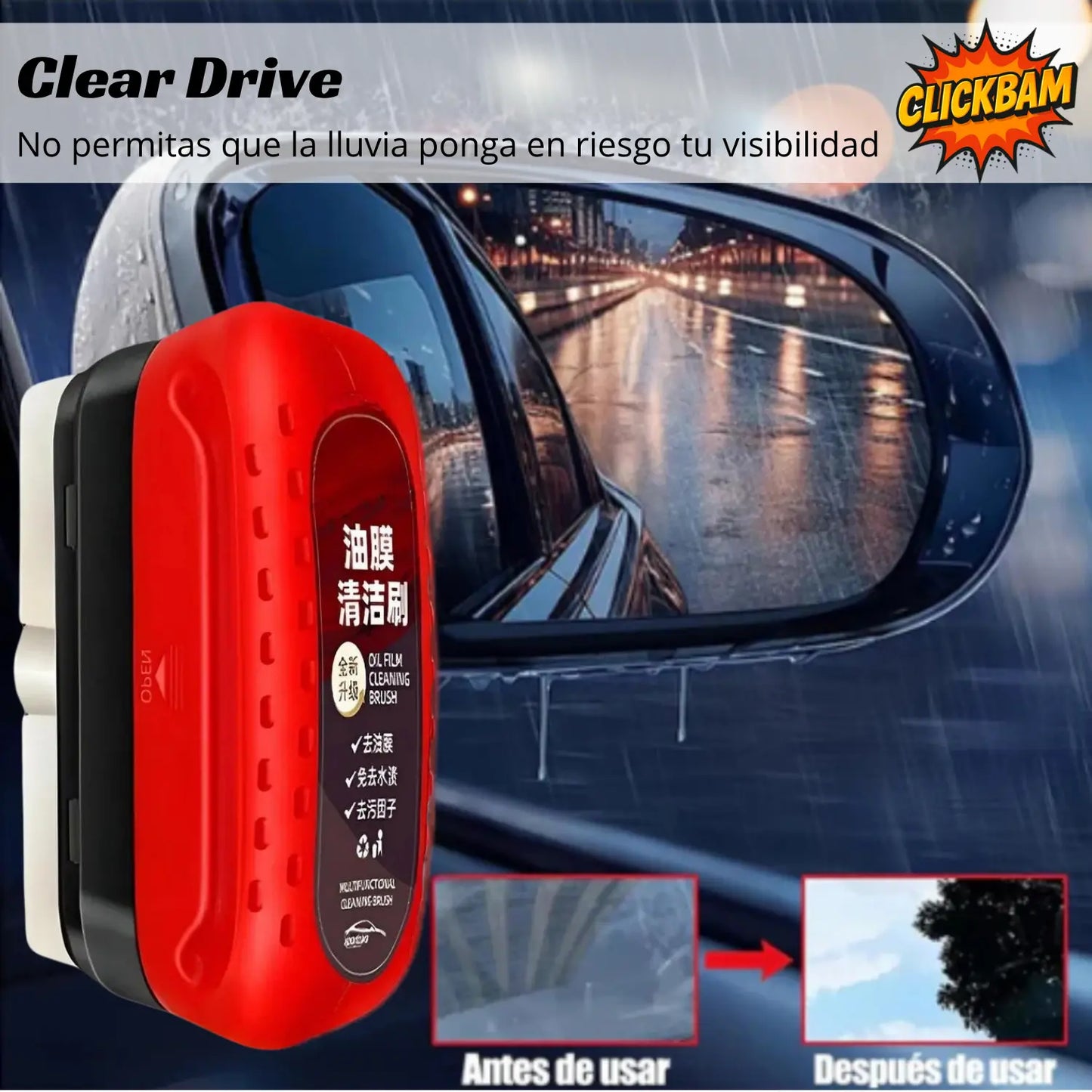 ClearDrive - Vidrios sin grasa, visión sin riesgo