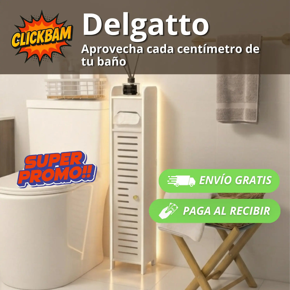Delgatto – Aprovecha cada centímetro de tu baño