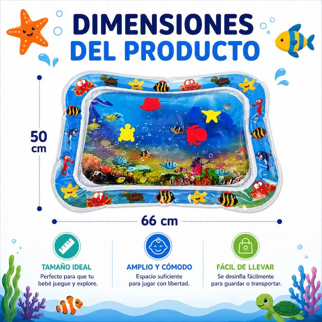 AQUABLOOM® | Tapete Sensorial de Agua para Bebés