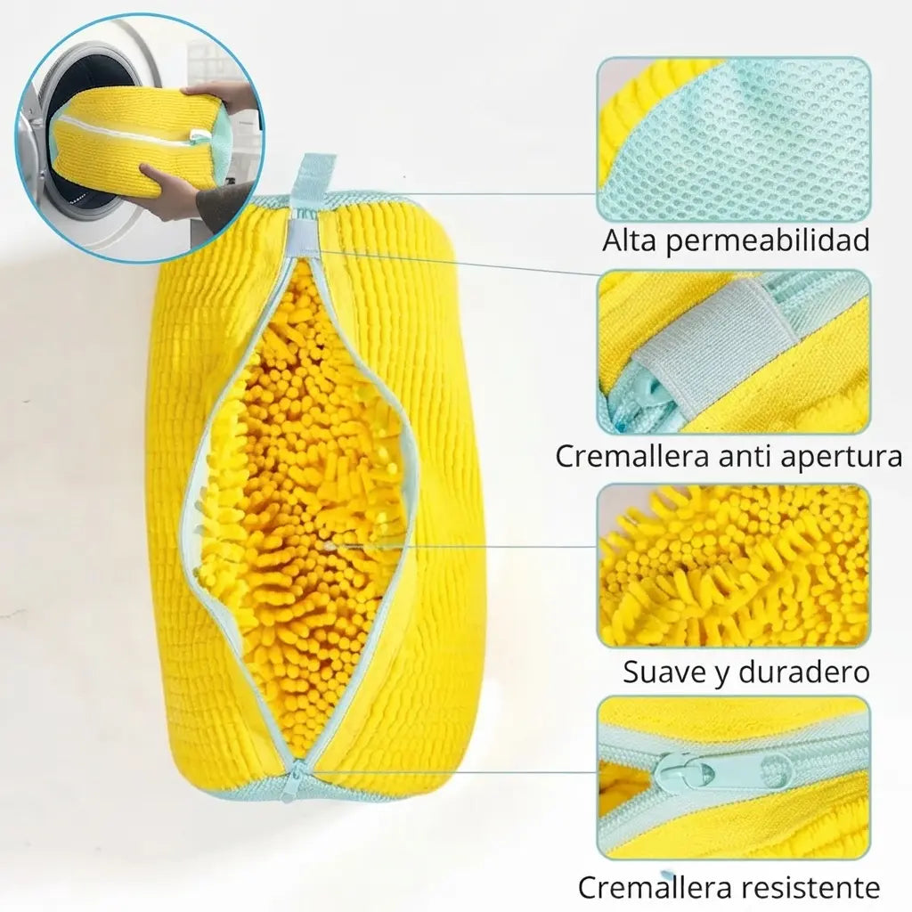 ShoeSafe - Zapatillas fijas, cero golpes en el lavado