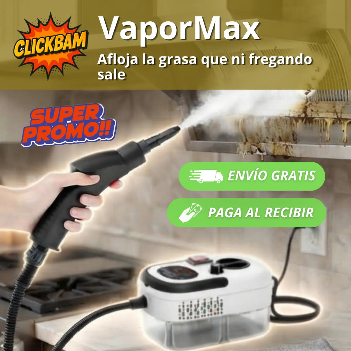 VaporMax - Afloja la grasa que ni fregando sale