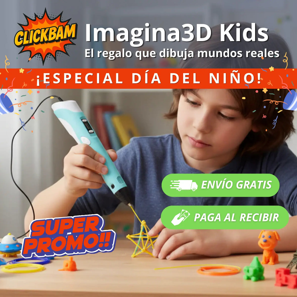 Imagina3D Kids - El regalo que dibuja mundos reales