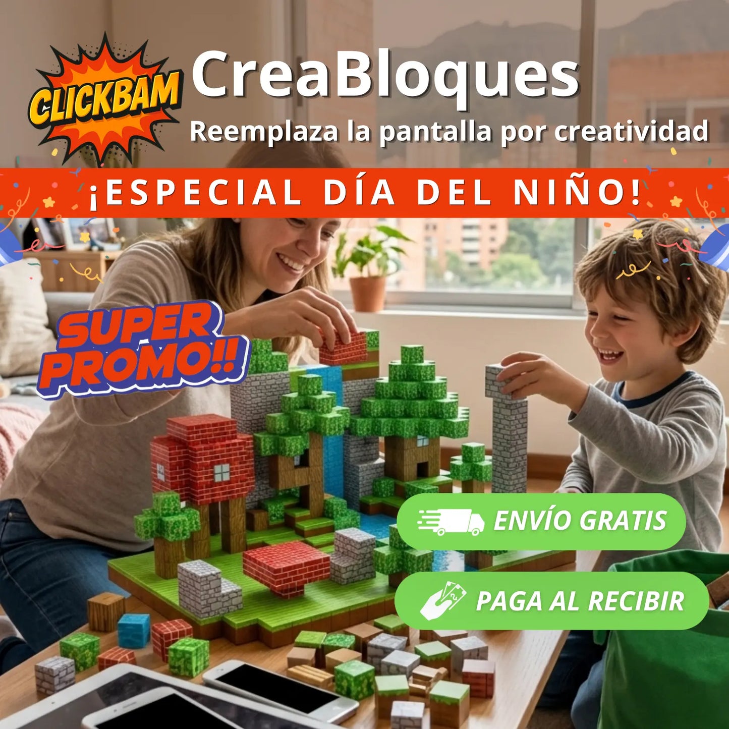 CreaBloques - Reemplaza la pantalla por creatividad