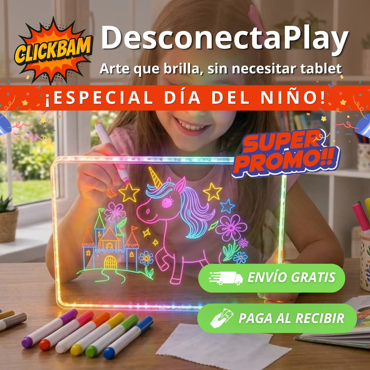 DesconectaPlay - Arte que brilla, sin necesitar tablet
