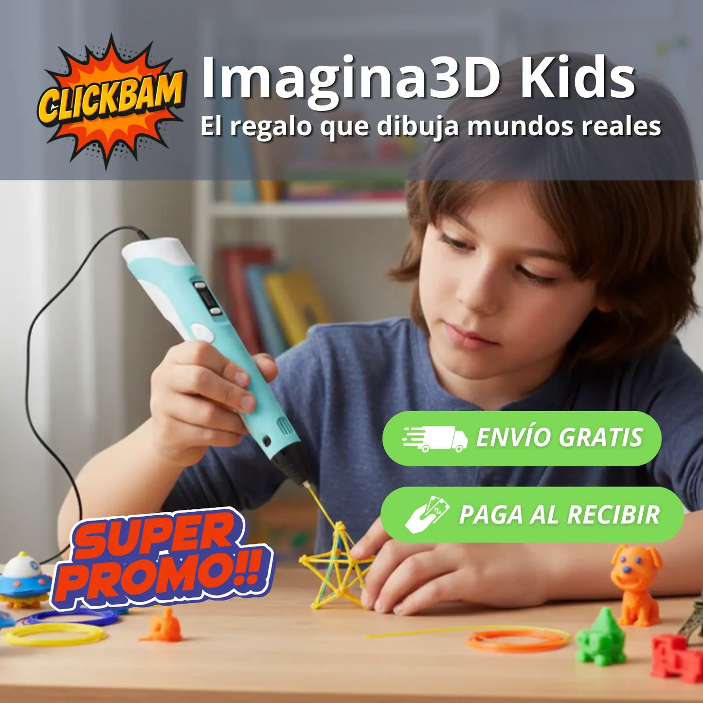 Imagina3D Kids - El regalo que dibuja mundos reales