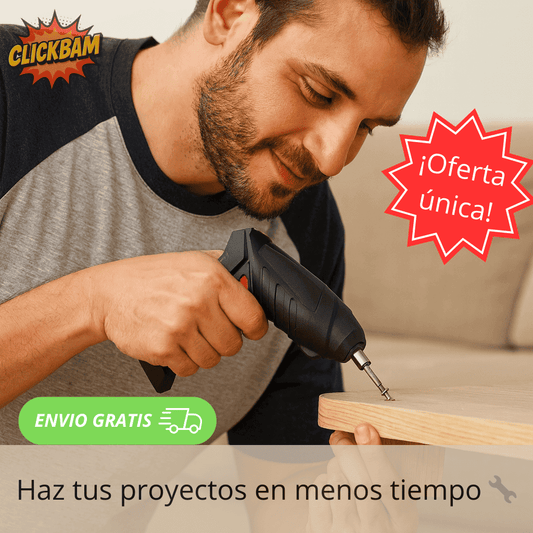 Destornillador Eléctrico – Atornilla Fácil – Termina tus proyectos en la mitad del tiempo