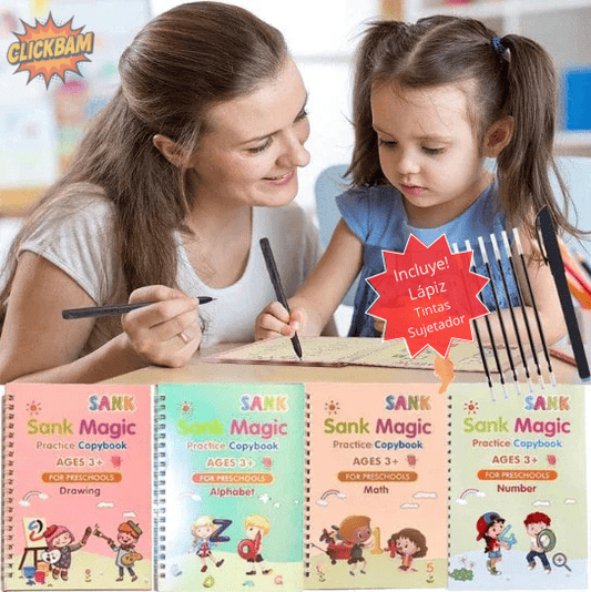 Kit de Cuadernos Educativos – Refuerza Escritura – Logra que tu hijo disfrute aprendiendo desde el primer día